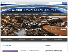 Tablet Screenshot of gcoos.org